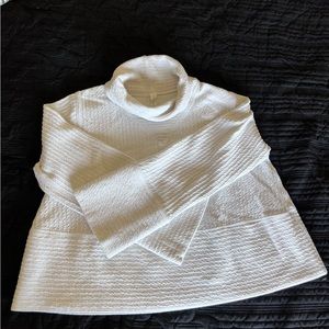 Lululemon Tunic Turtleneck Textured Sweater - White